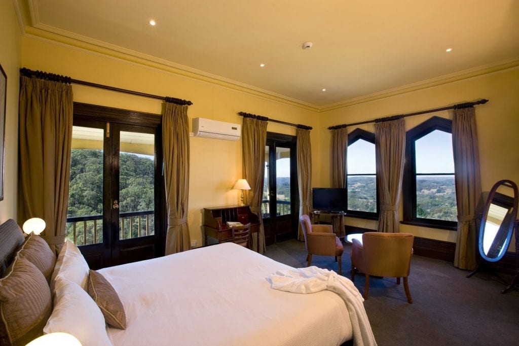 The Tower Suite with a contemporary furnishings and forest views