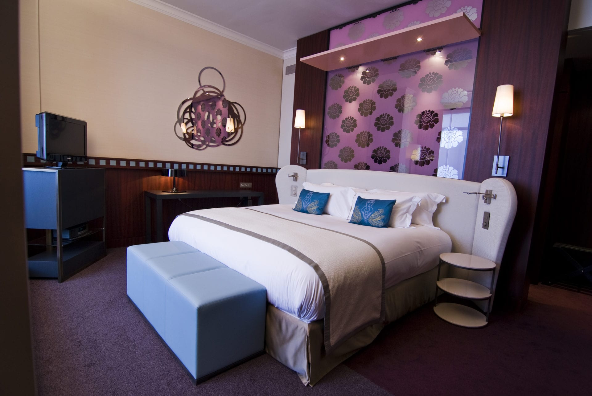 luxury bedroom at The Sofitel Legend The Grand Amsterdam