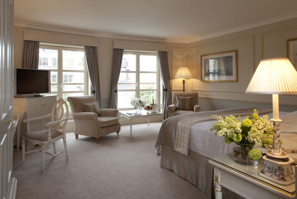 The Merrion Hotel Dublin hotel room with seating area
