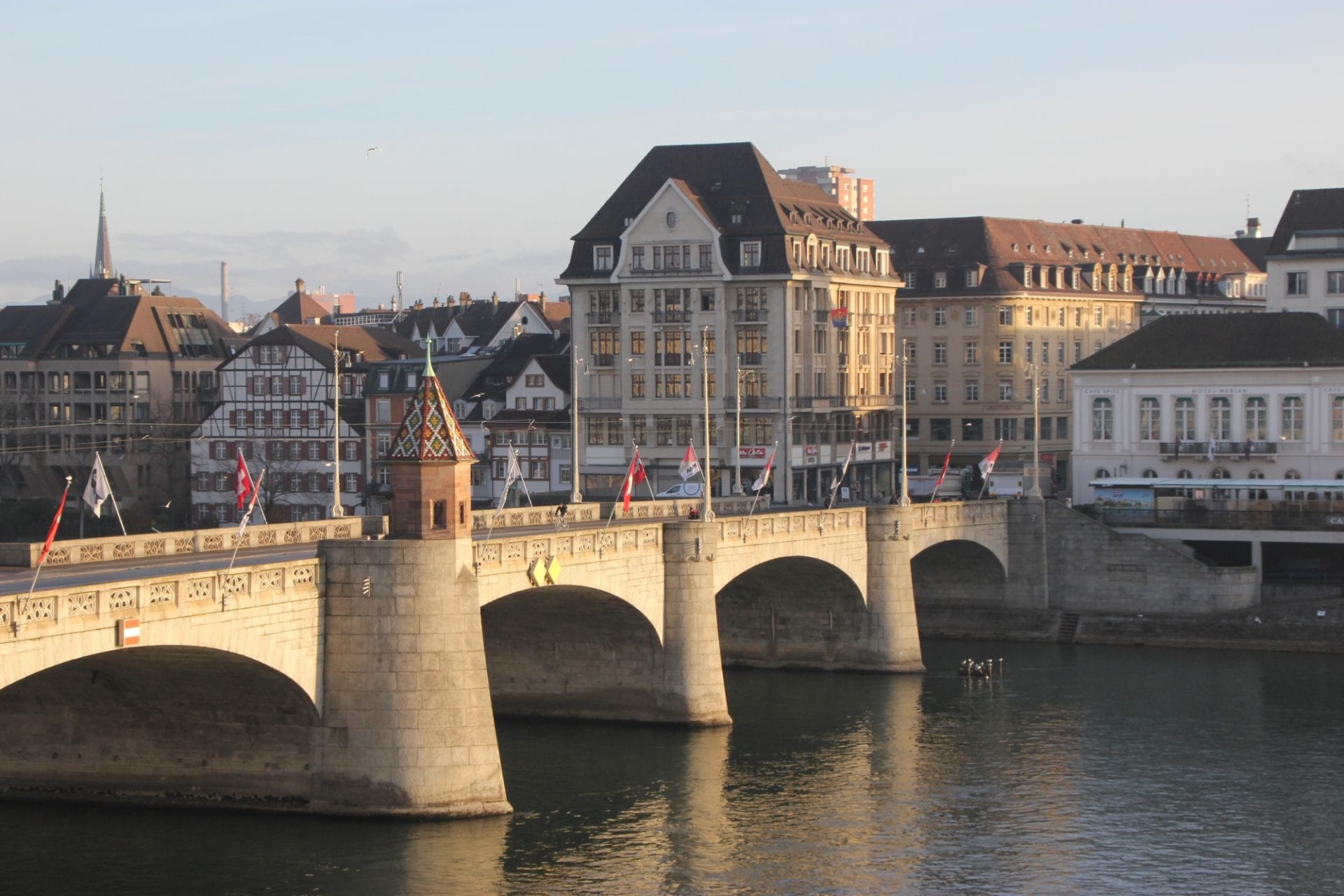 bridge and architecture in Basel Switzerland