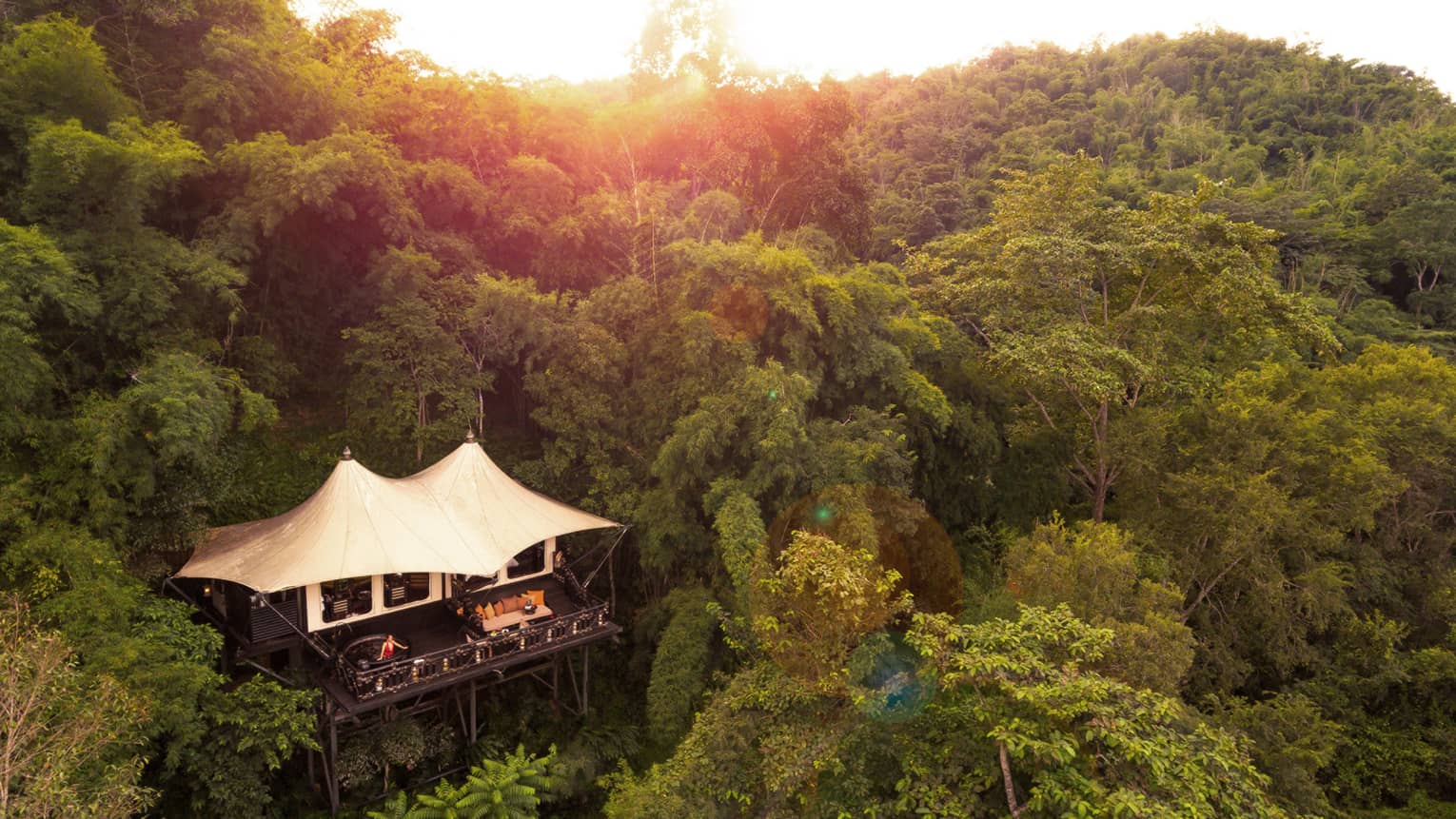 private bungalow in the Indonesian jungle Four Seasons Golden Triangle