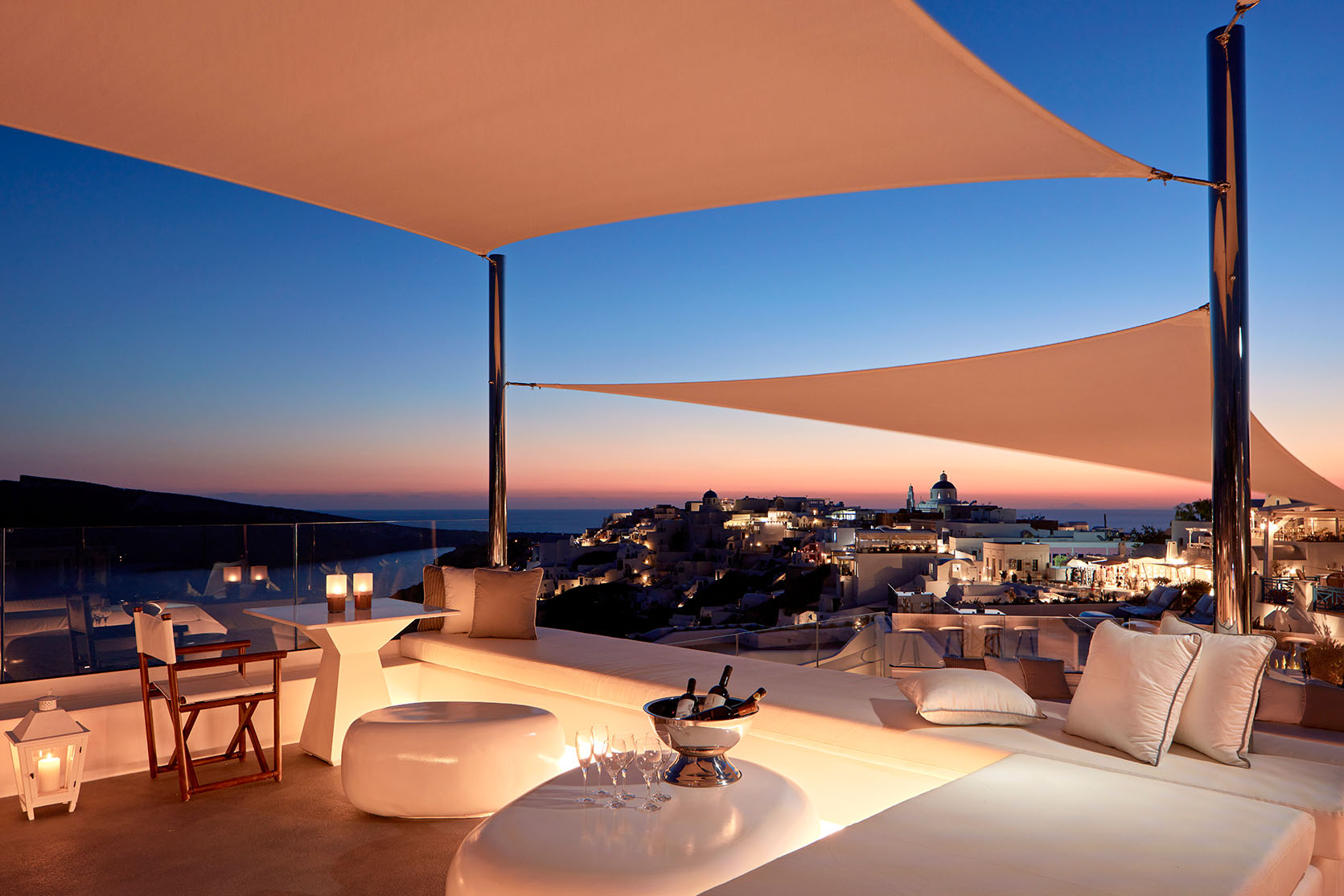 Santorini Island and her luxury hotels