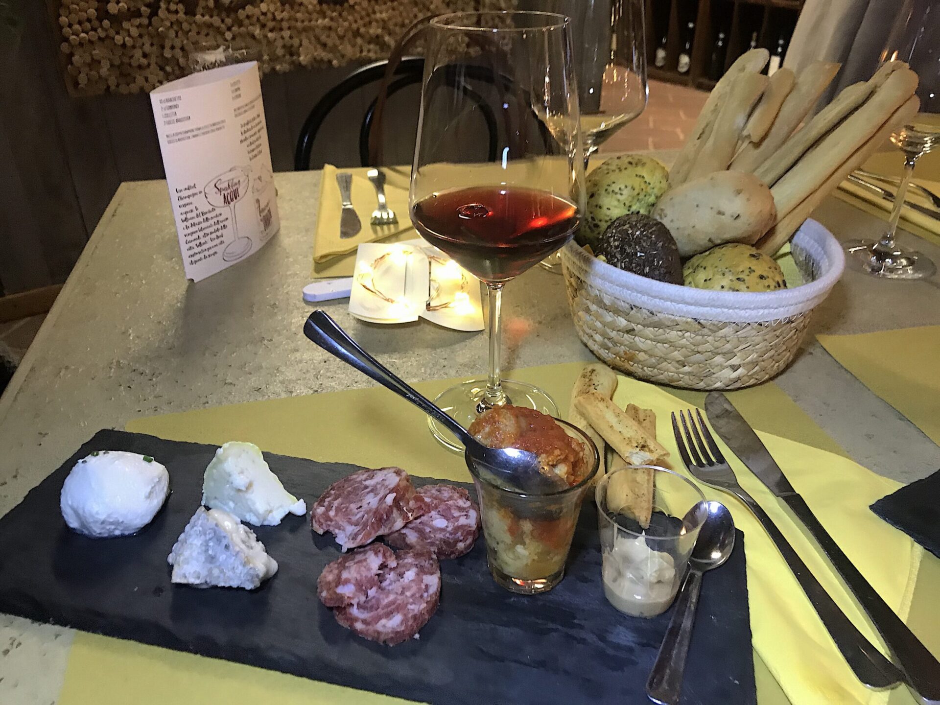 Eataly meat and cheese board