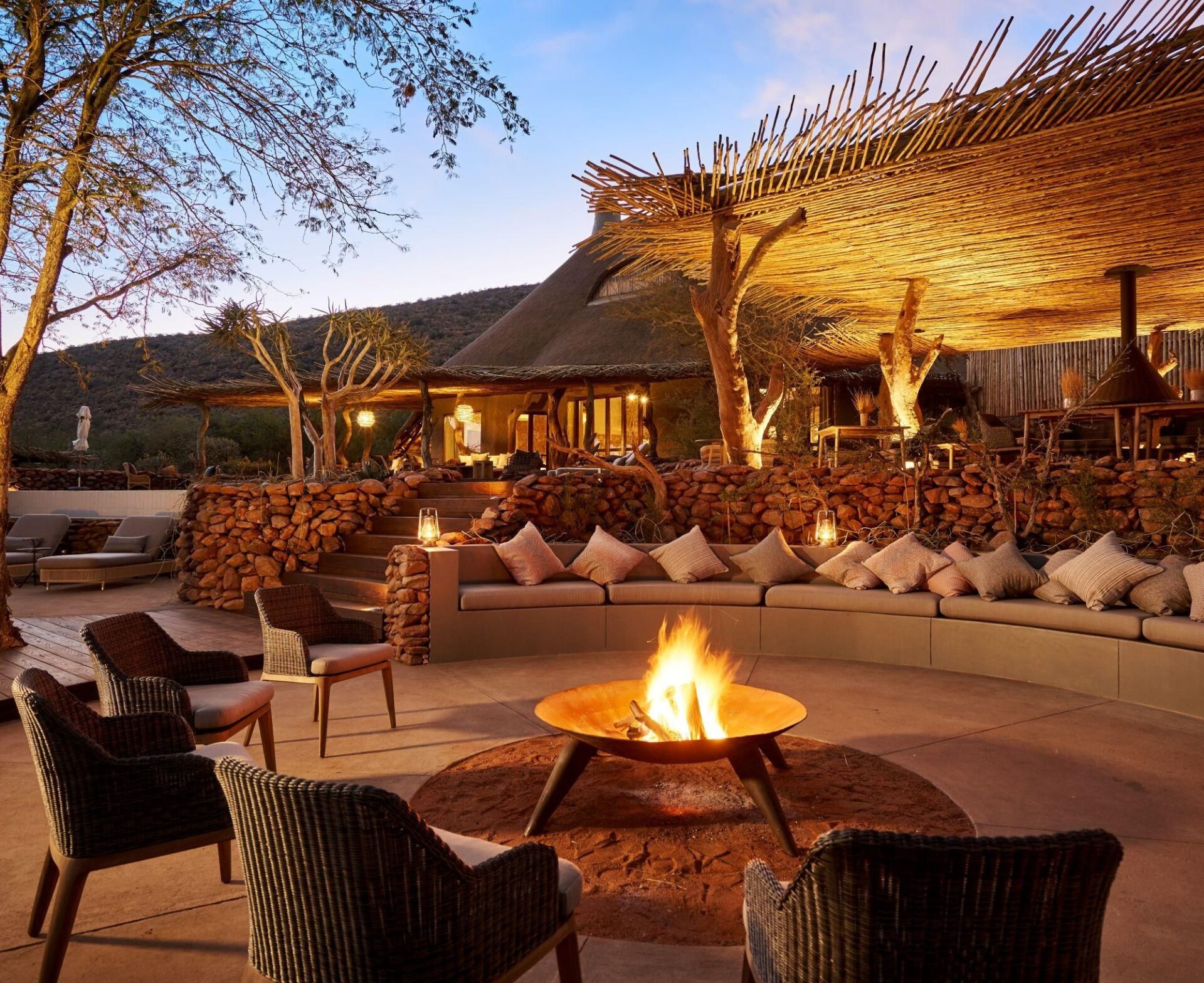 the motse lodge fire pit africa