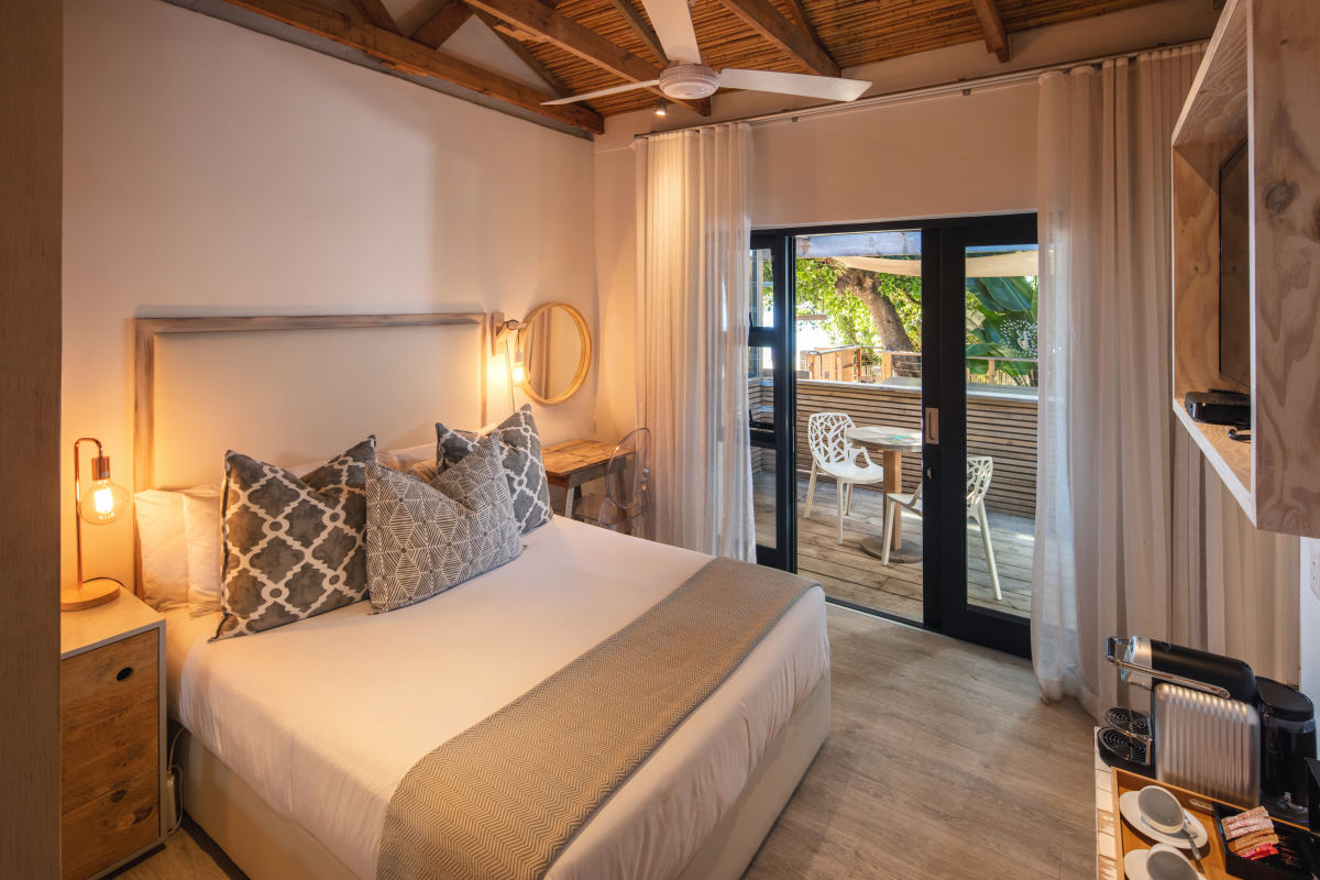 Luxury hotel room with private balcony The Bungalow Plett