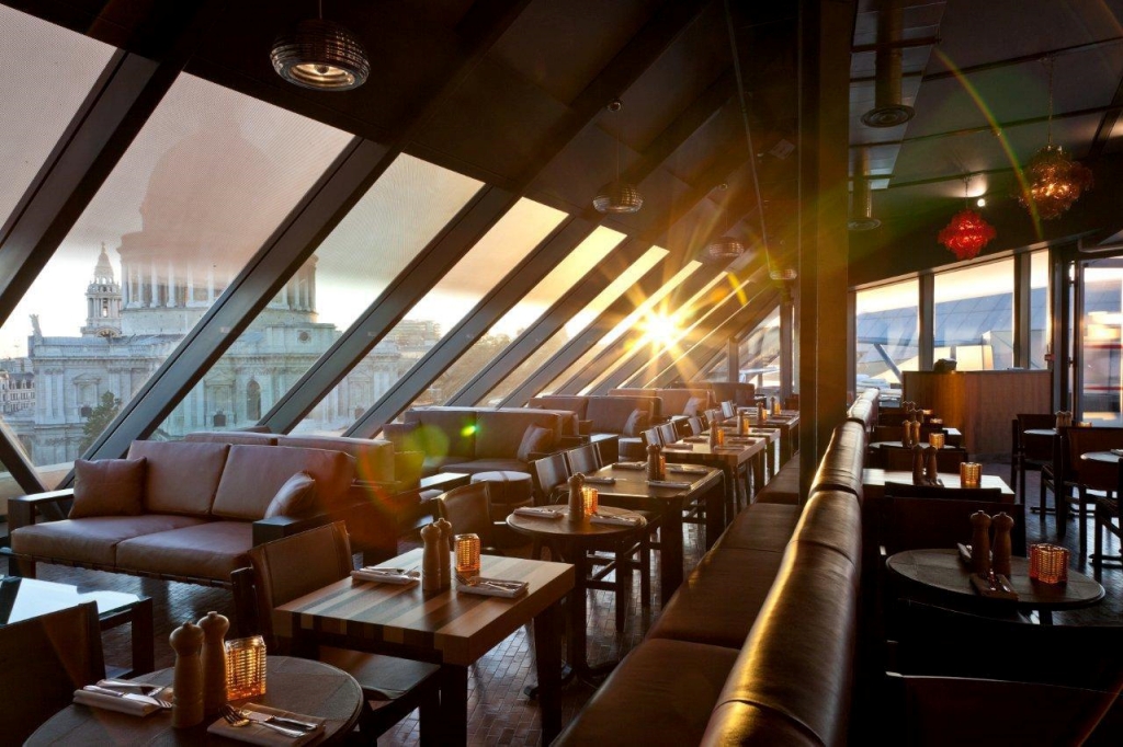 Sunset at Madison Rooftop London