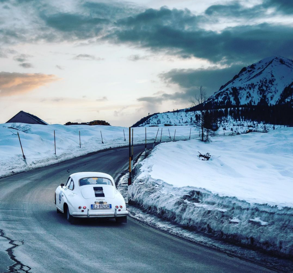 vintage cars, Dolomites