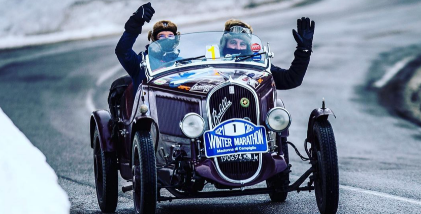 Vintage Cars in the Snowy Dolomites: The Winter Marathon