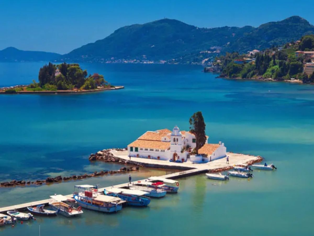 A view of coastal Corfu.