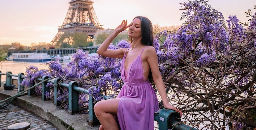 Travelling in haute couture: travel influencer from Paris Nathalie Roch