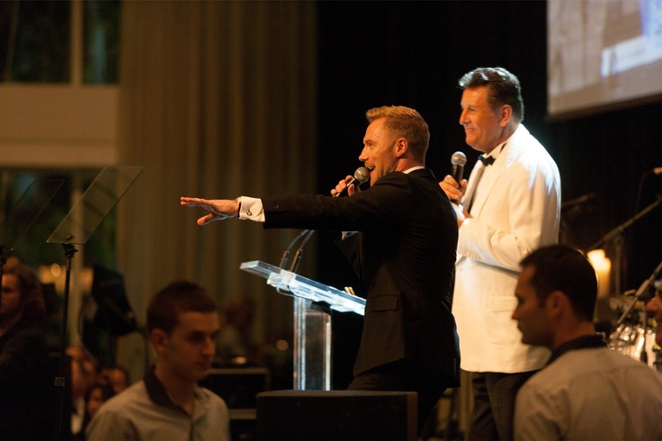 Ronan Keating centre stage during the balls exclusive auctions.