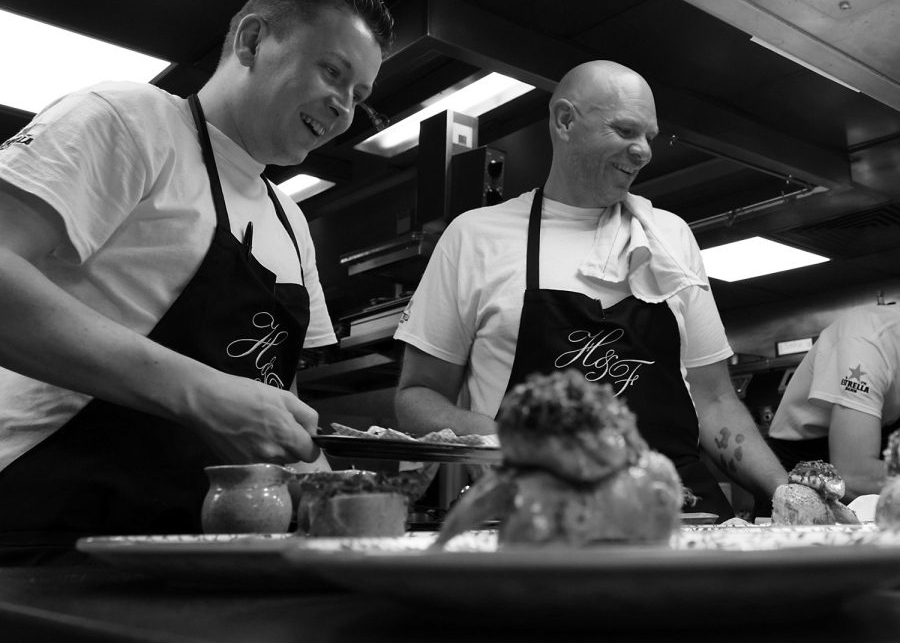 Tom Kerridge in The Hand and Flowers Kitchen