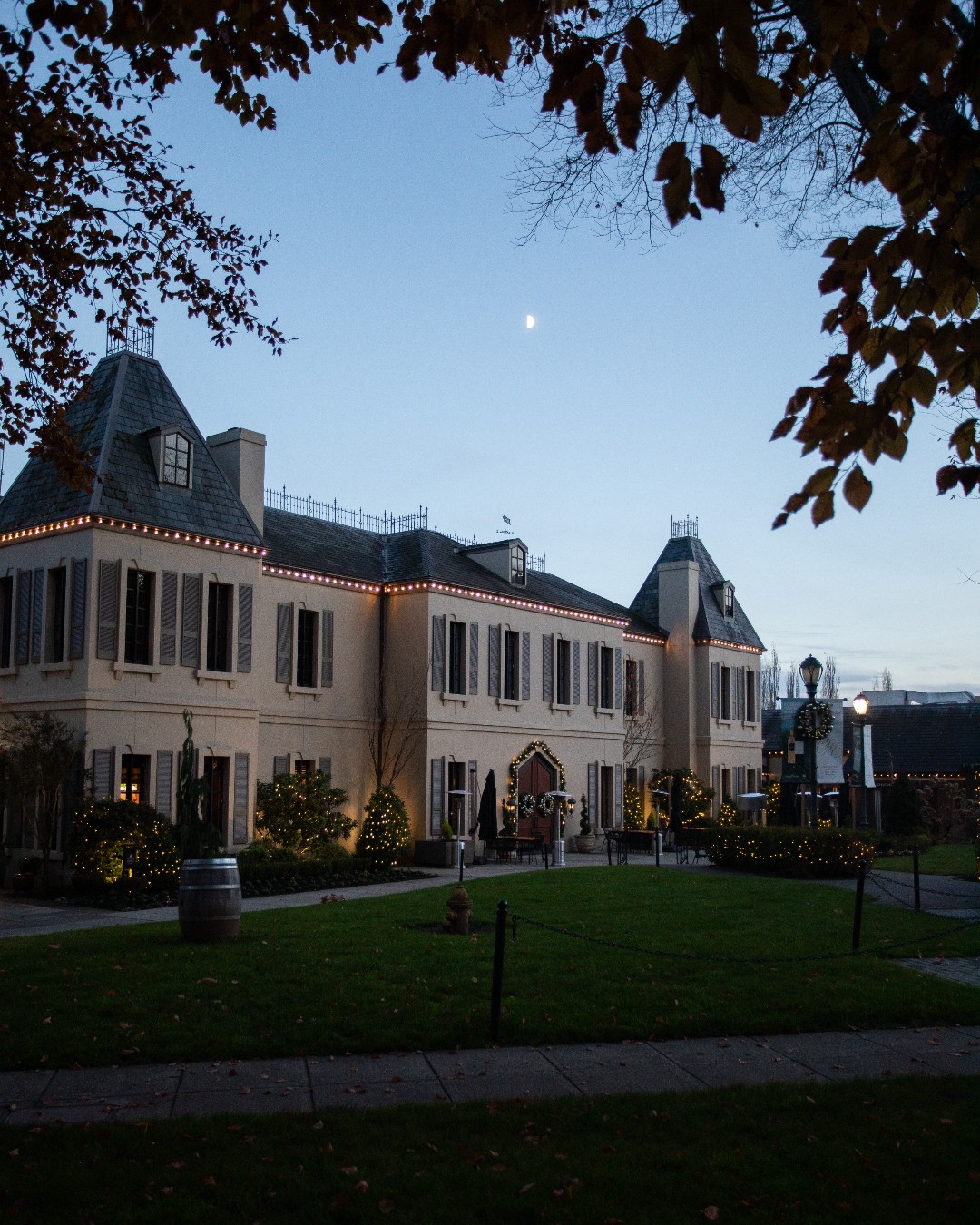 views of world-renowned winery in washington state