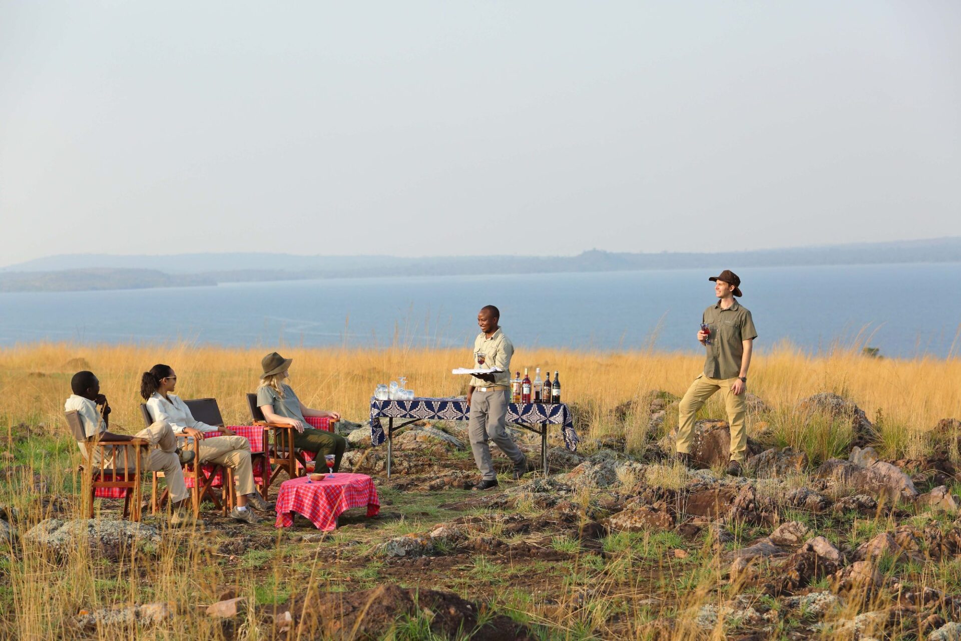 sundown dinner on family-friendly safaris